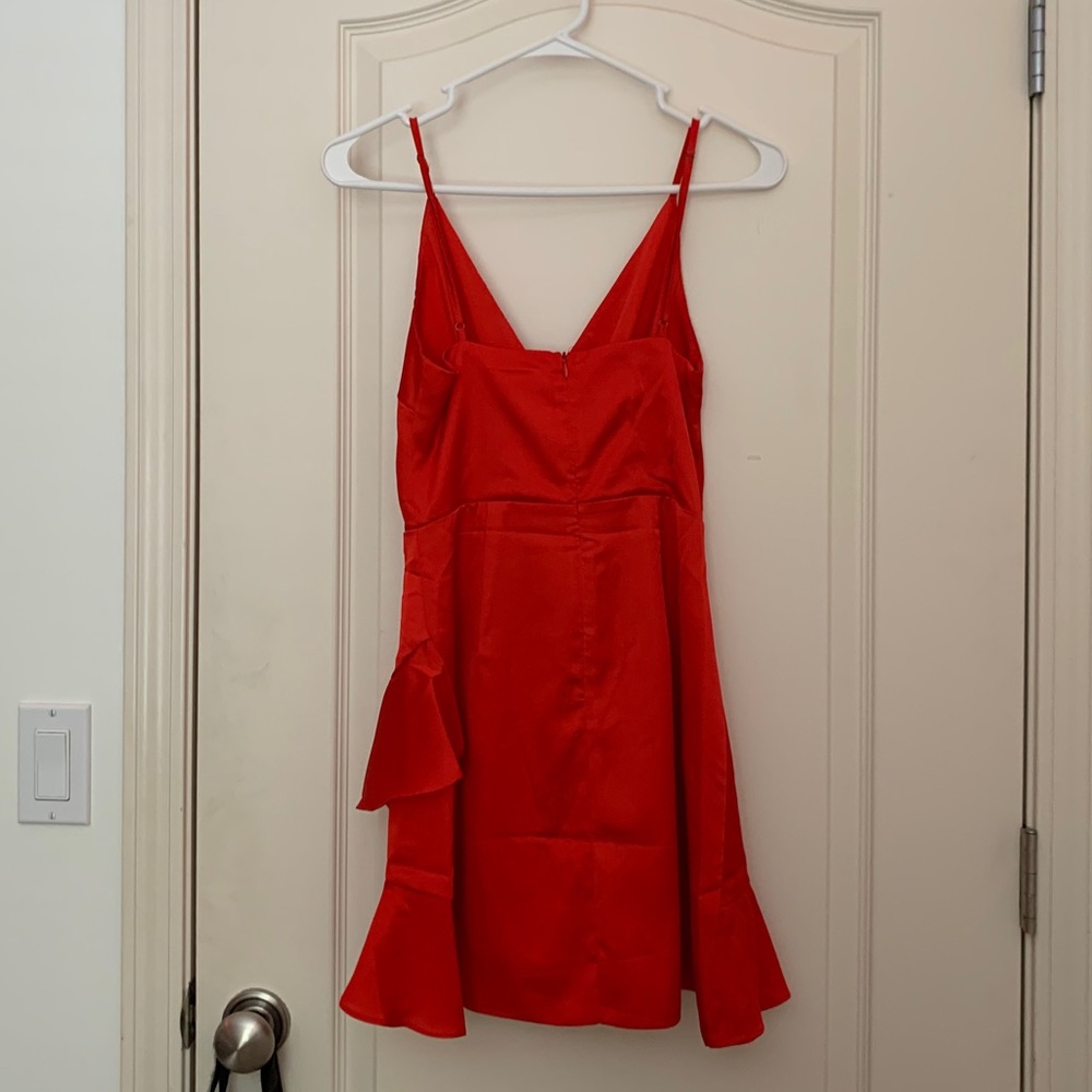 Showpo Red Satin mini dress - size xs - Picture 3 of 4